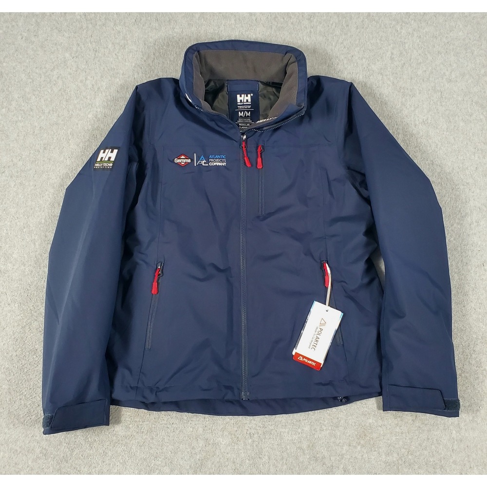 Helly Hansen W Crew Hooded Midlayer Sailing Jacket 2.0 Navy Blue Womens Med NWT